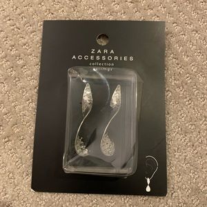 silver dangling earrings